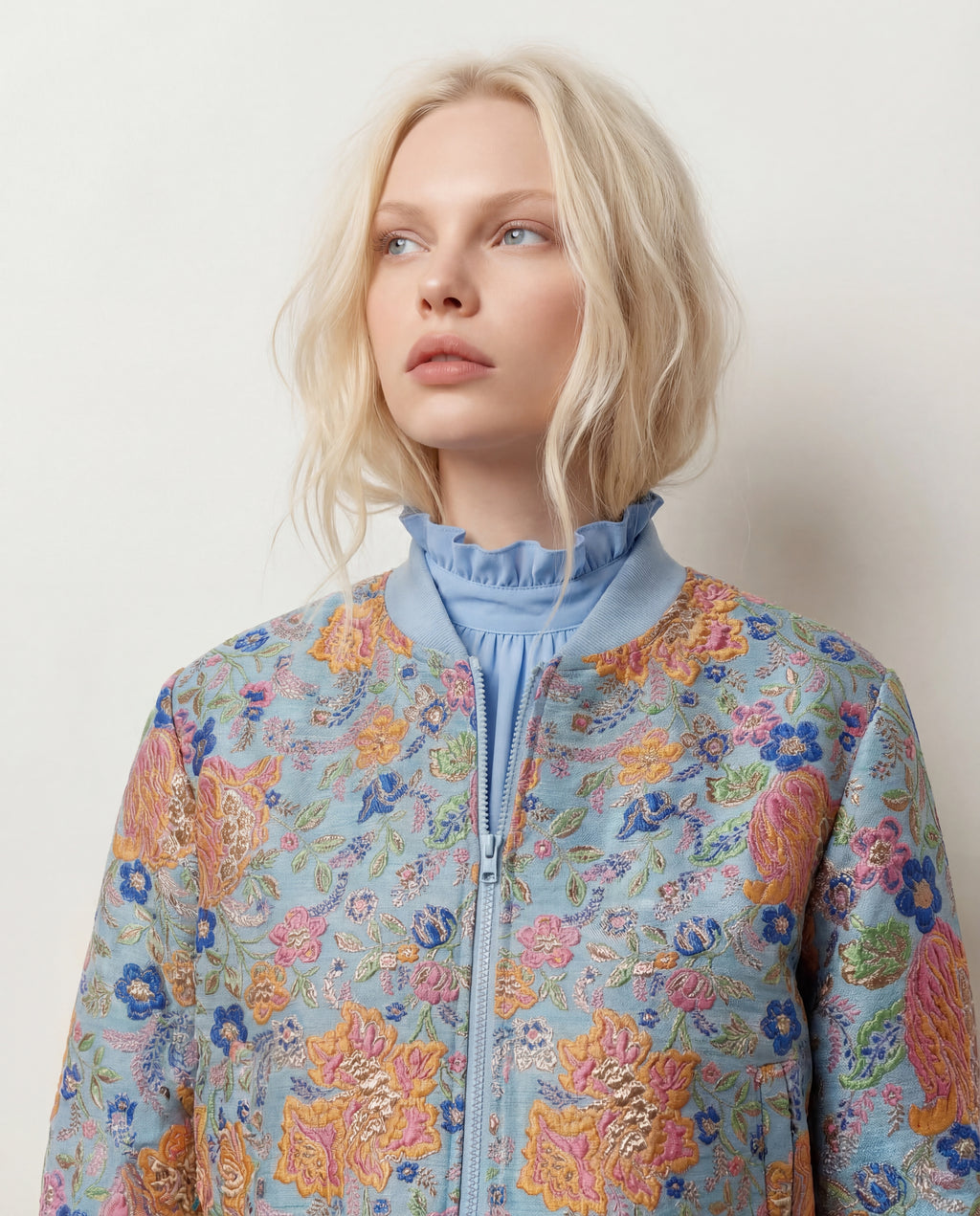 Riviera Garden Jacket - Sky blue