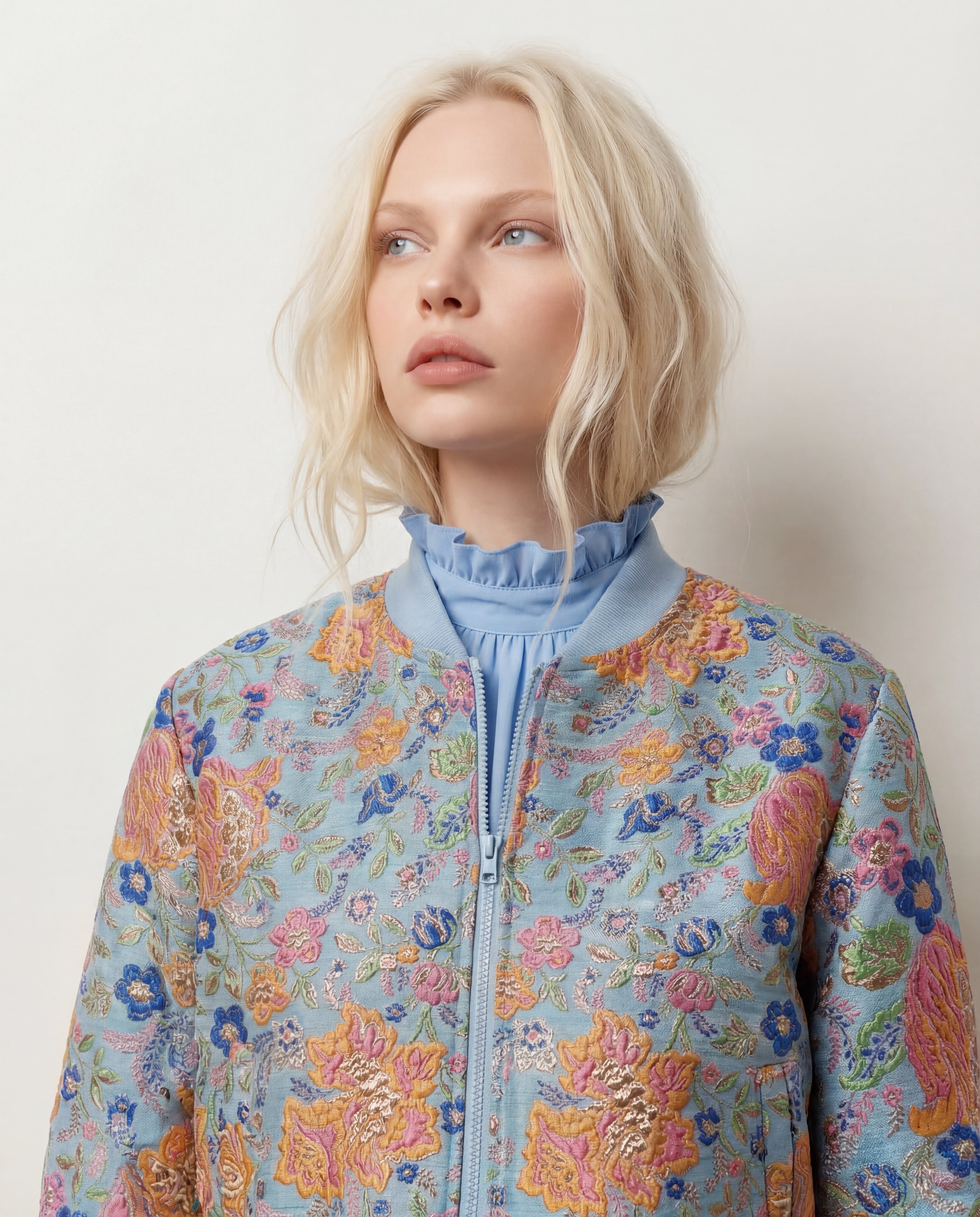 Riviera Garden Jacket - Sky blue