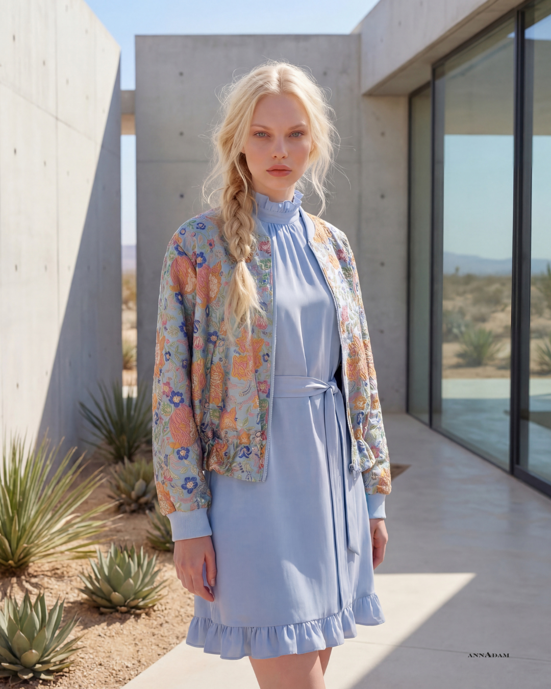 Amelie Dress - Sky
