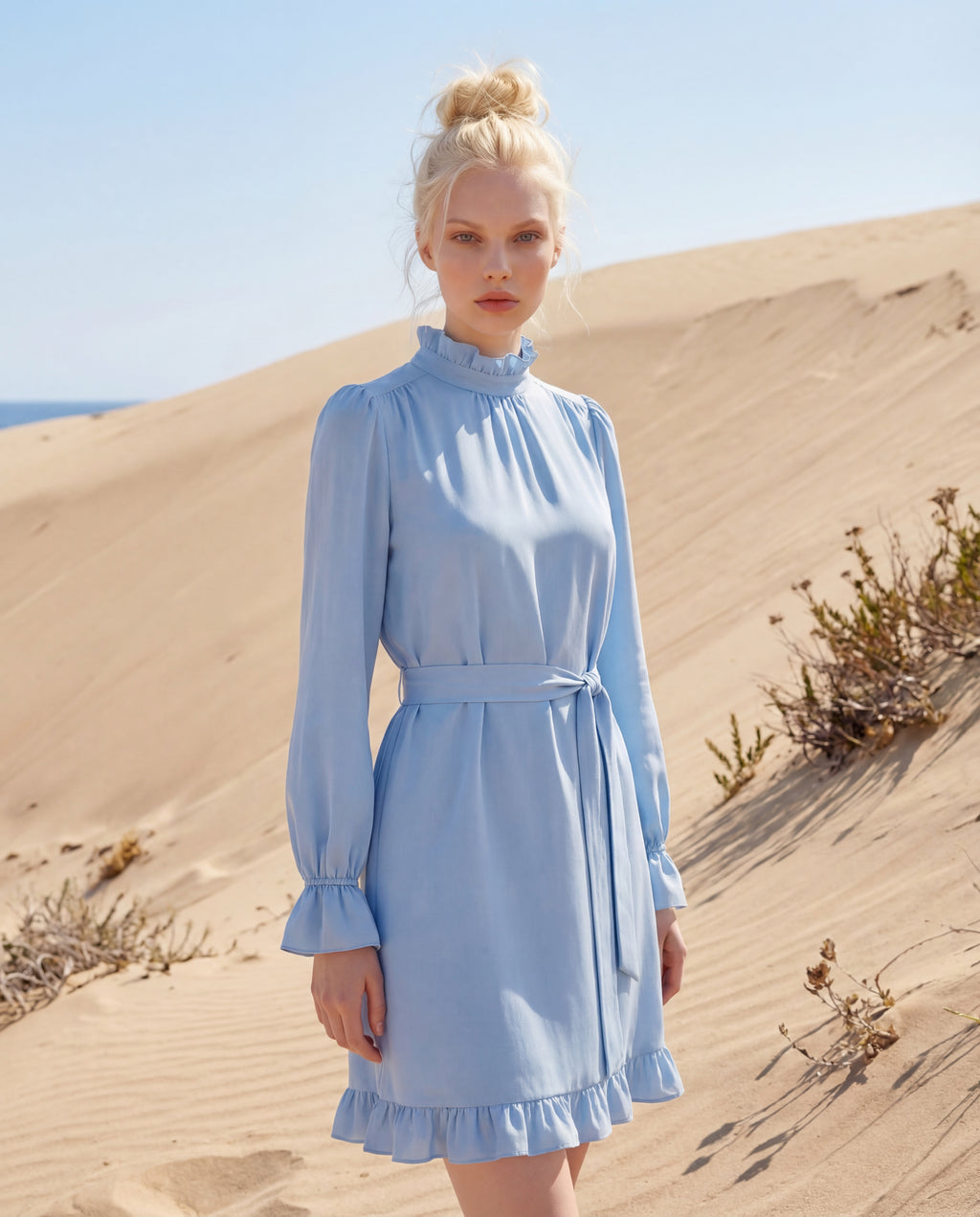 Amelie Dress - Sky