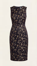 Luma Coctail Dress - Noir Gold