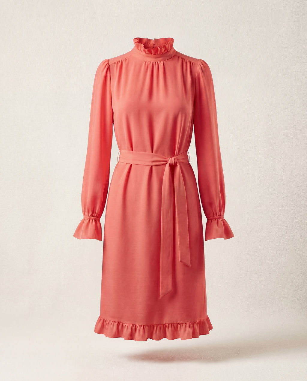 Amelie Dress - Coral Red