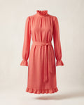 Amelie Dress - Coral Red