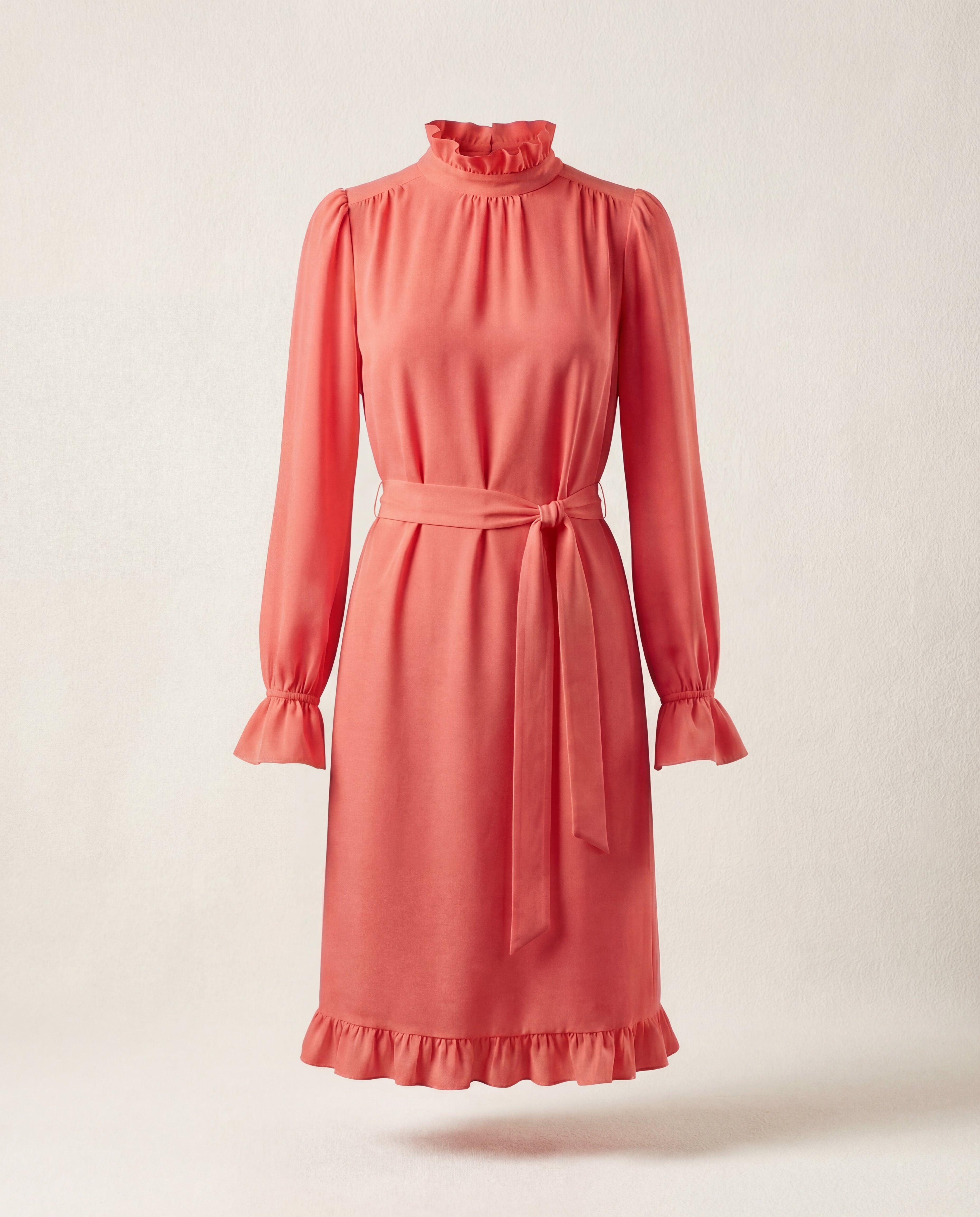 Amelie Dress - Coral Red