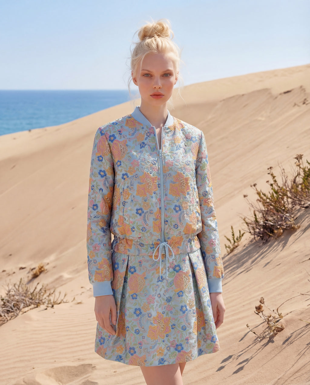 Riviera Garden Jacket - Sky blue
