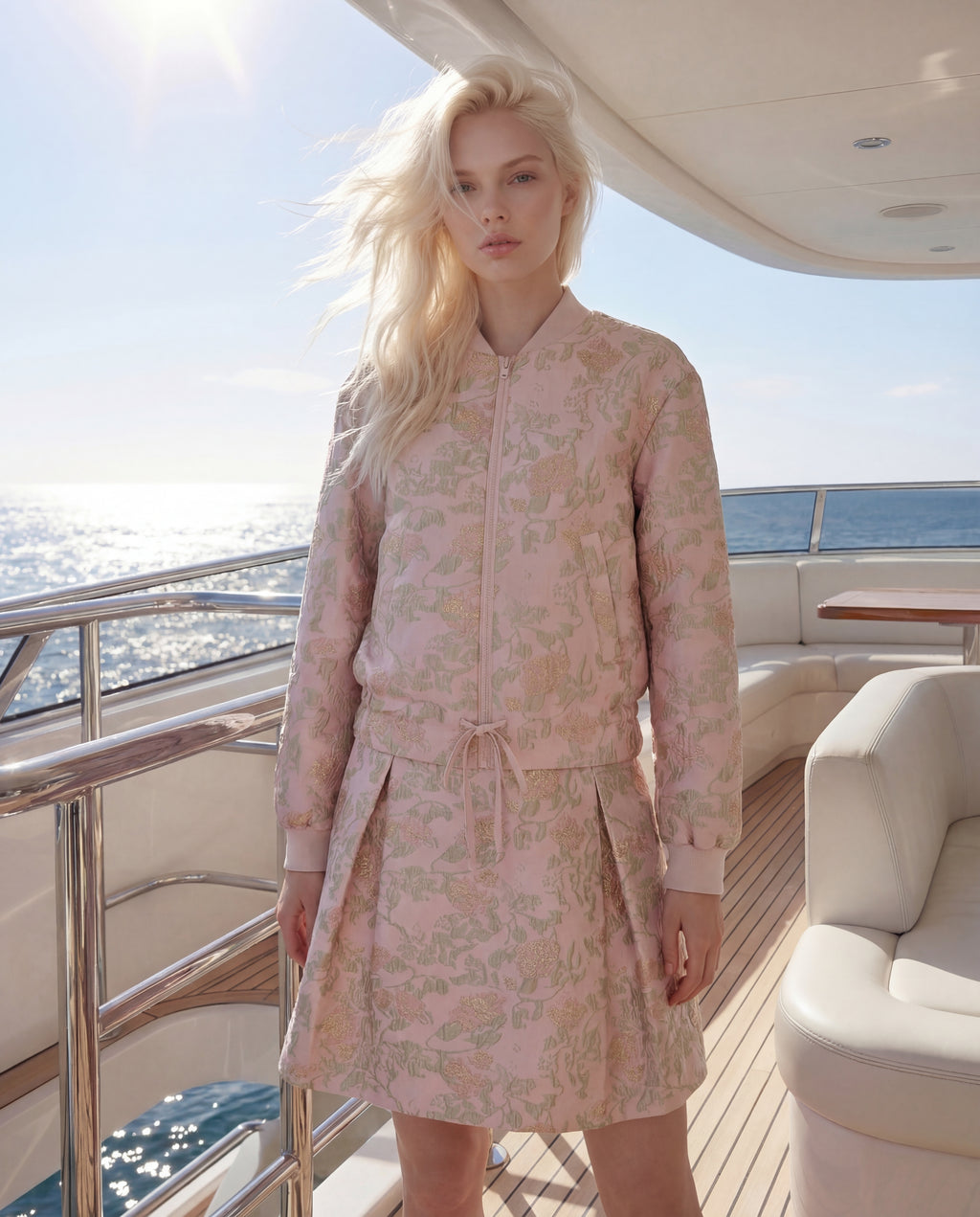 Mint Peony Jacket