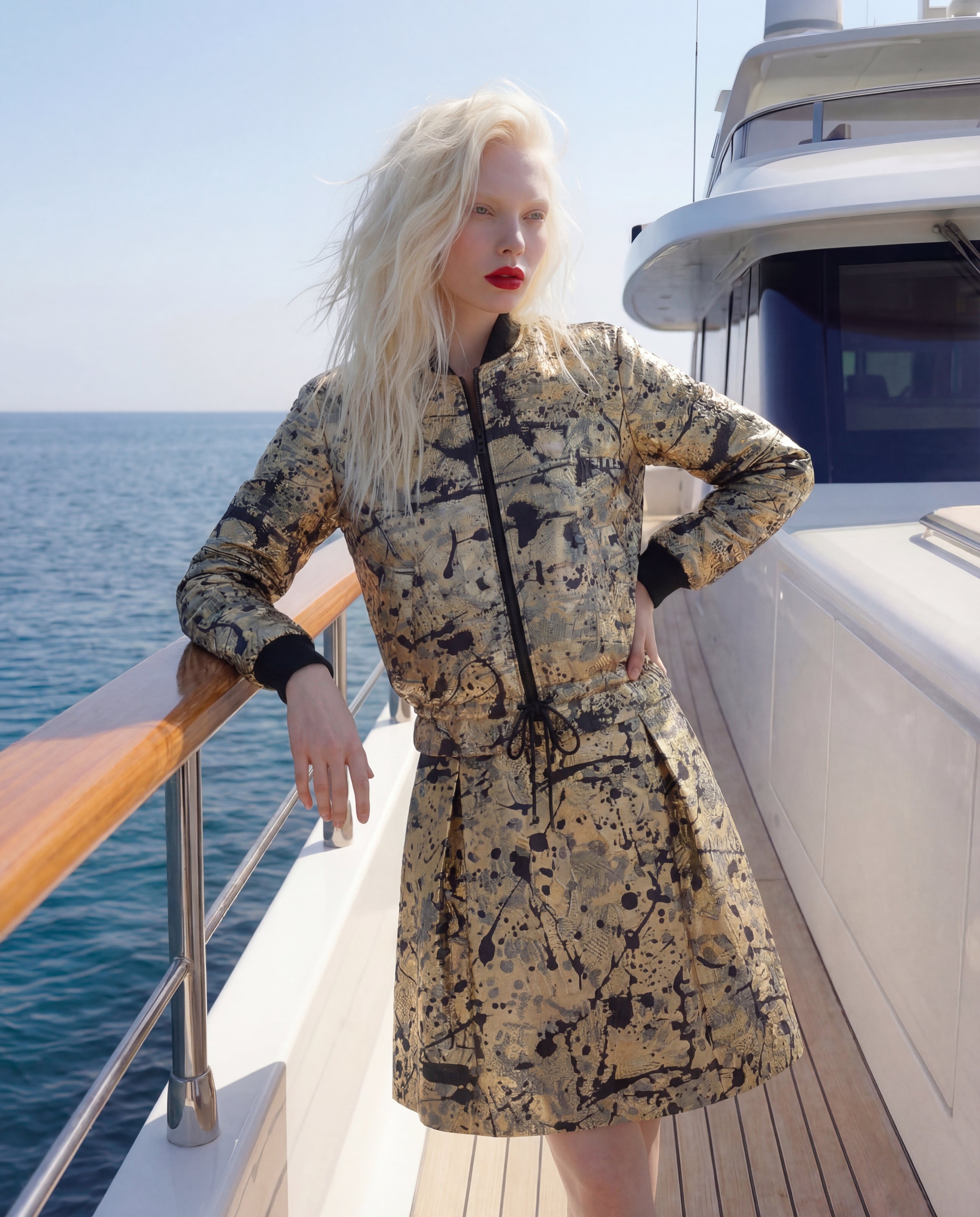 Sculpted Gold Skirt