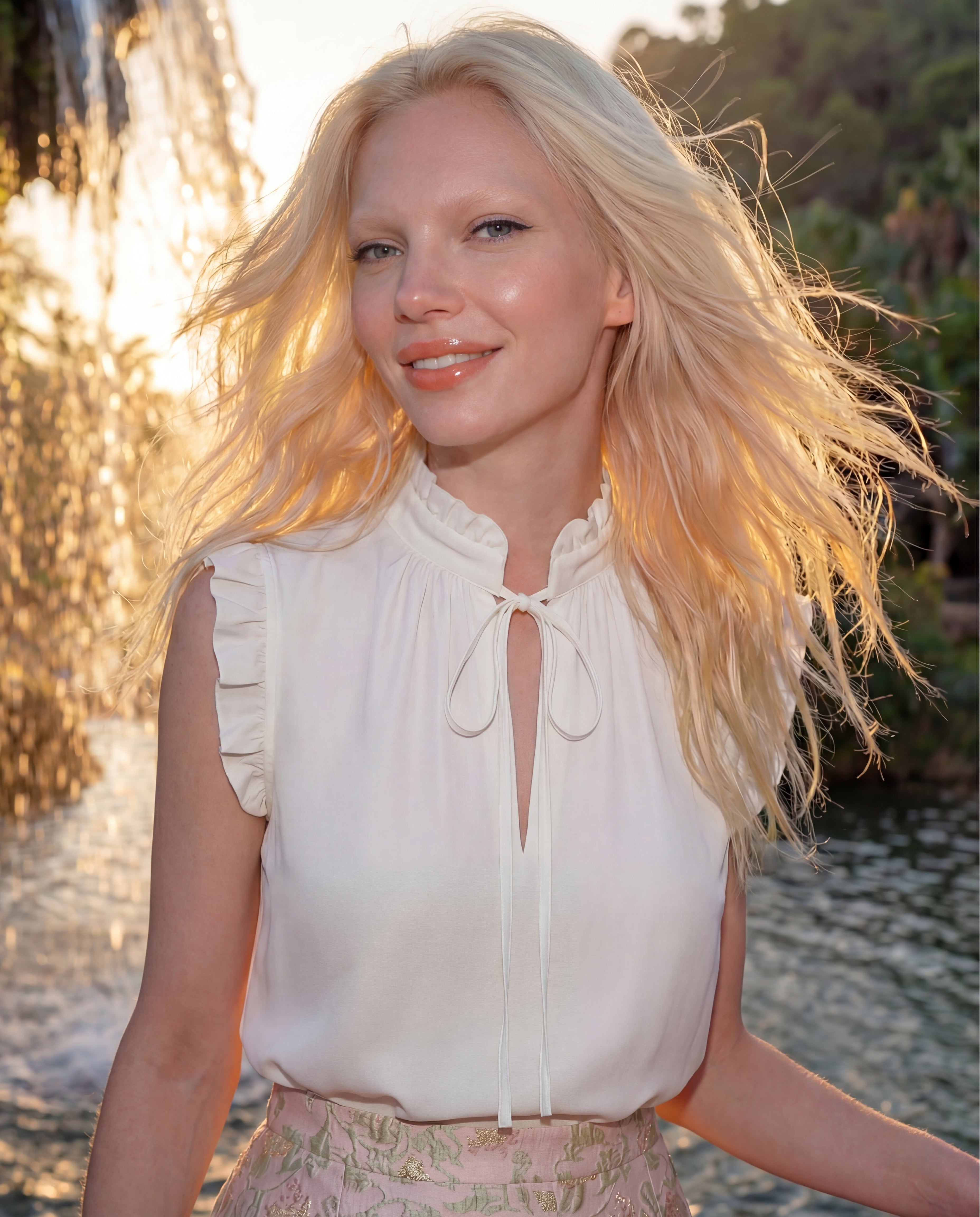 Lilie Blouse Porcelain