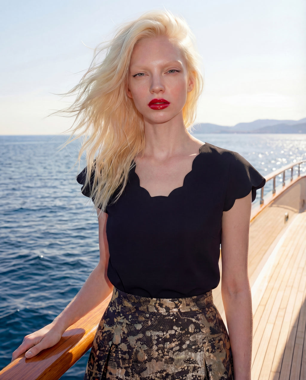 Laser-Cut Top - Noir